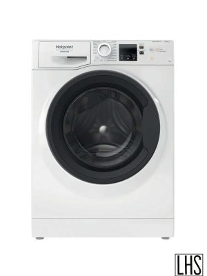 Lavatrice Ariston Hotpoint NF97WKIT a carica frontale con capacità di 9 kg.